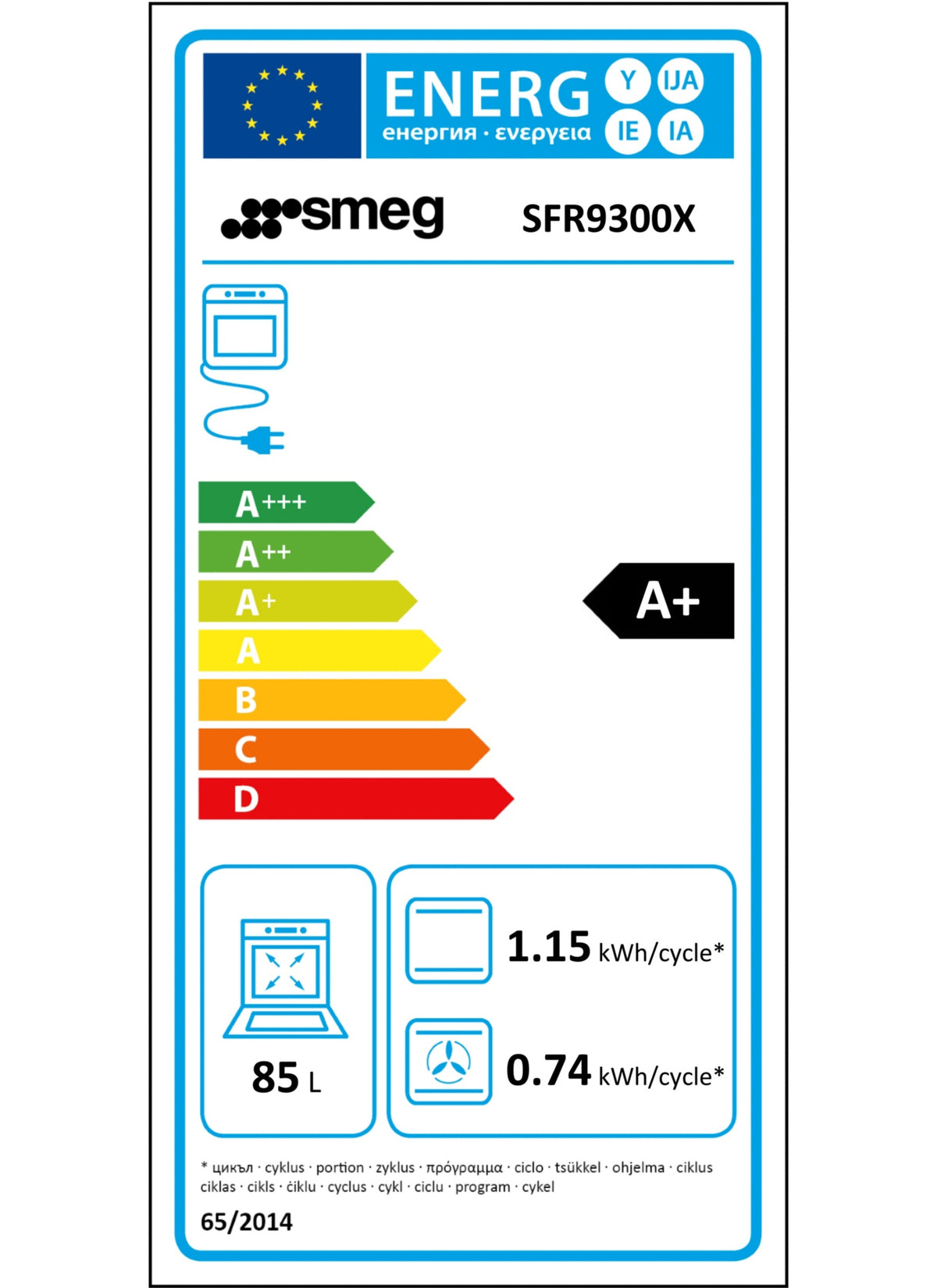 Four encastrable SMEG SFR9300X