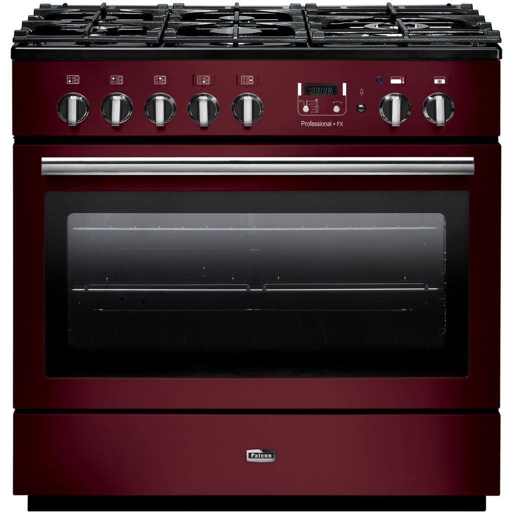Piano de cuisson gaz FALCON PROF+90FX MIXT ROUGE AIRELLE