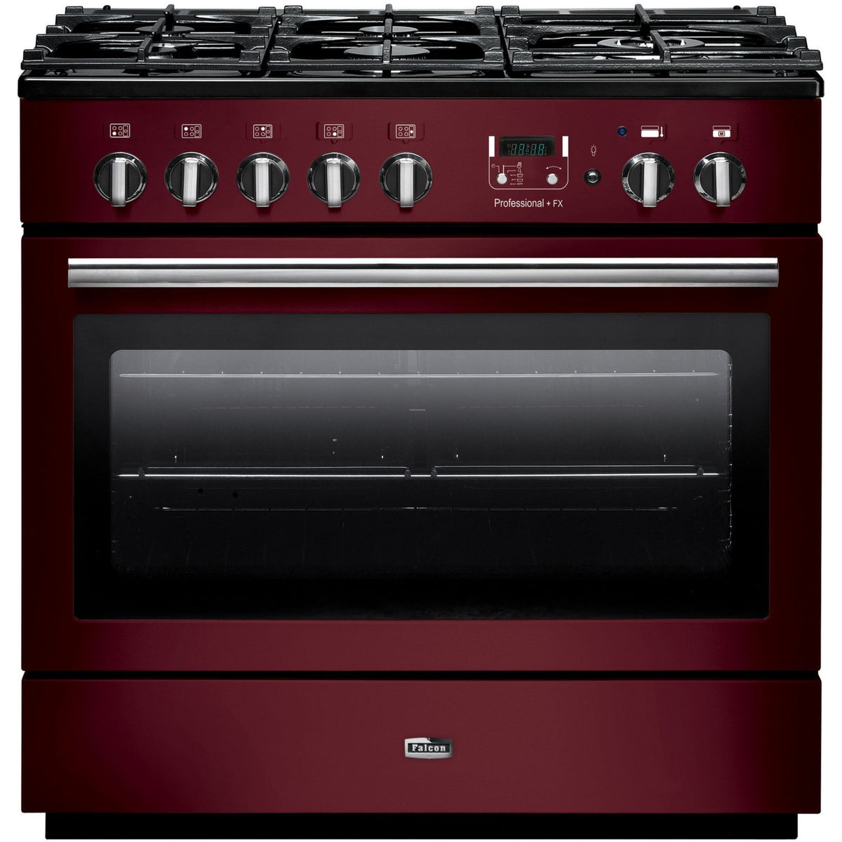Piano de cuisson gaz FALCON PROF+90FX MIXT ROUGE AIRELLE