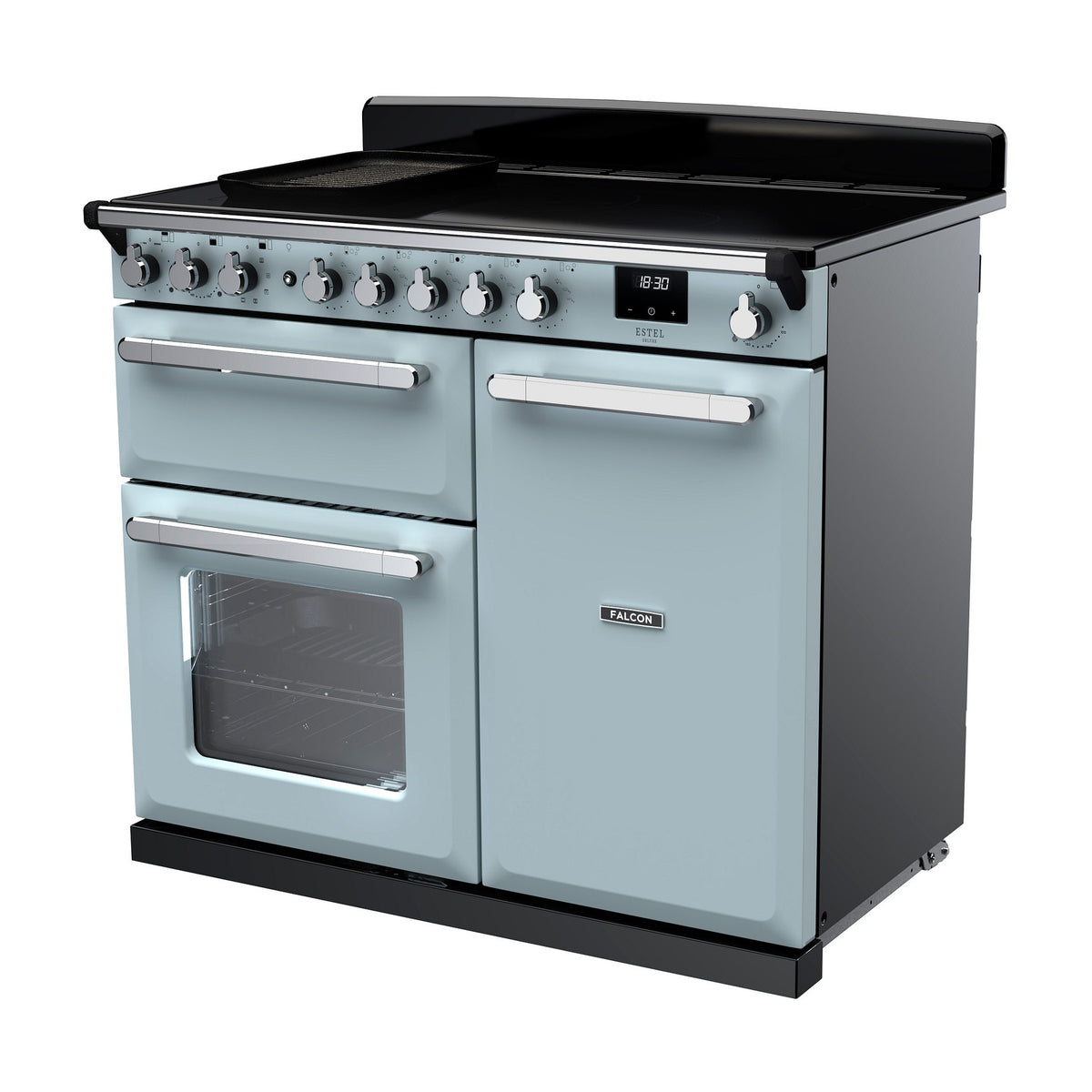 Piano de cuisson induction FALCON ESTEL DELUXE TAB IND 100 CM BLEU PASTEL