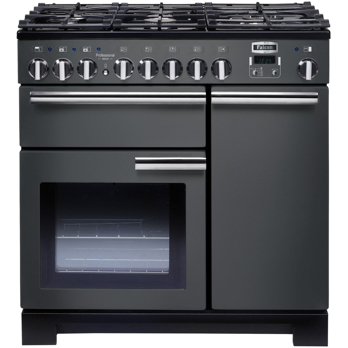Piano de cuisson gaz FALCON Pro DELUXE 90 CM Gris Ardoise /Chrome