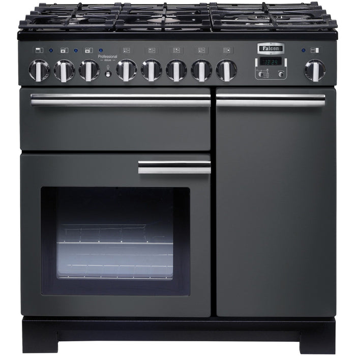 Piano de cuisson gaz FALCON Pro DELUXE 90 CM Gris Ardoise /Chrome