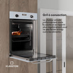 Four encastrable KLARSTEIN SmartSlim 9 fonctions 49L CEE A Blanc