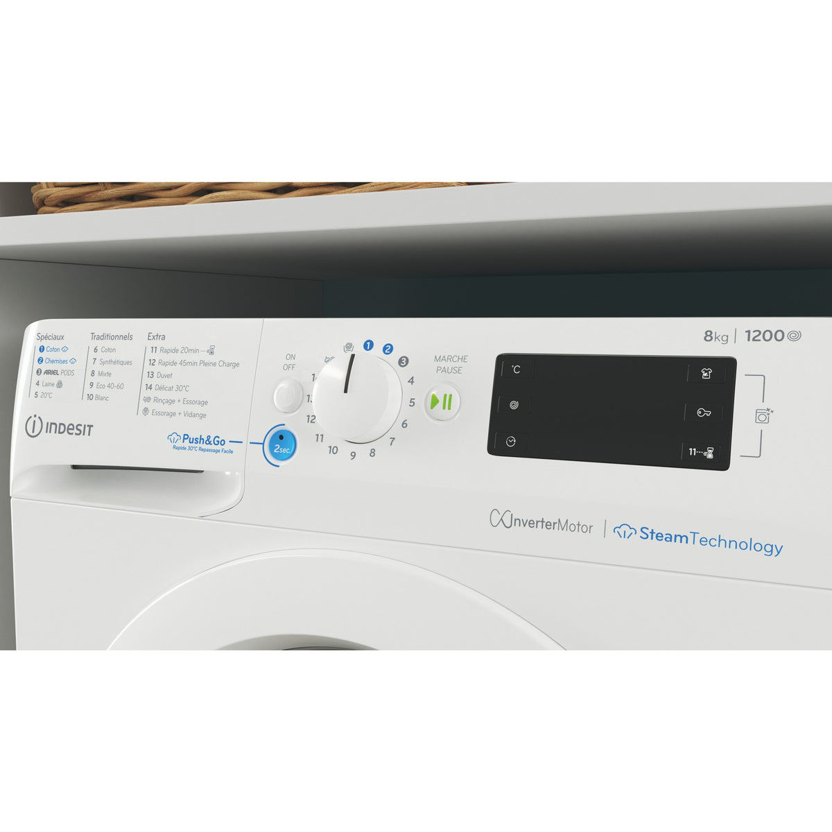 Lave linge hublot INDESIT BWE81295XWVFR