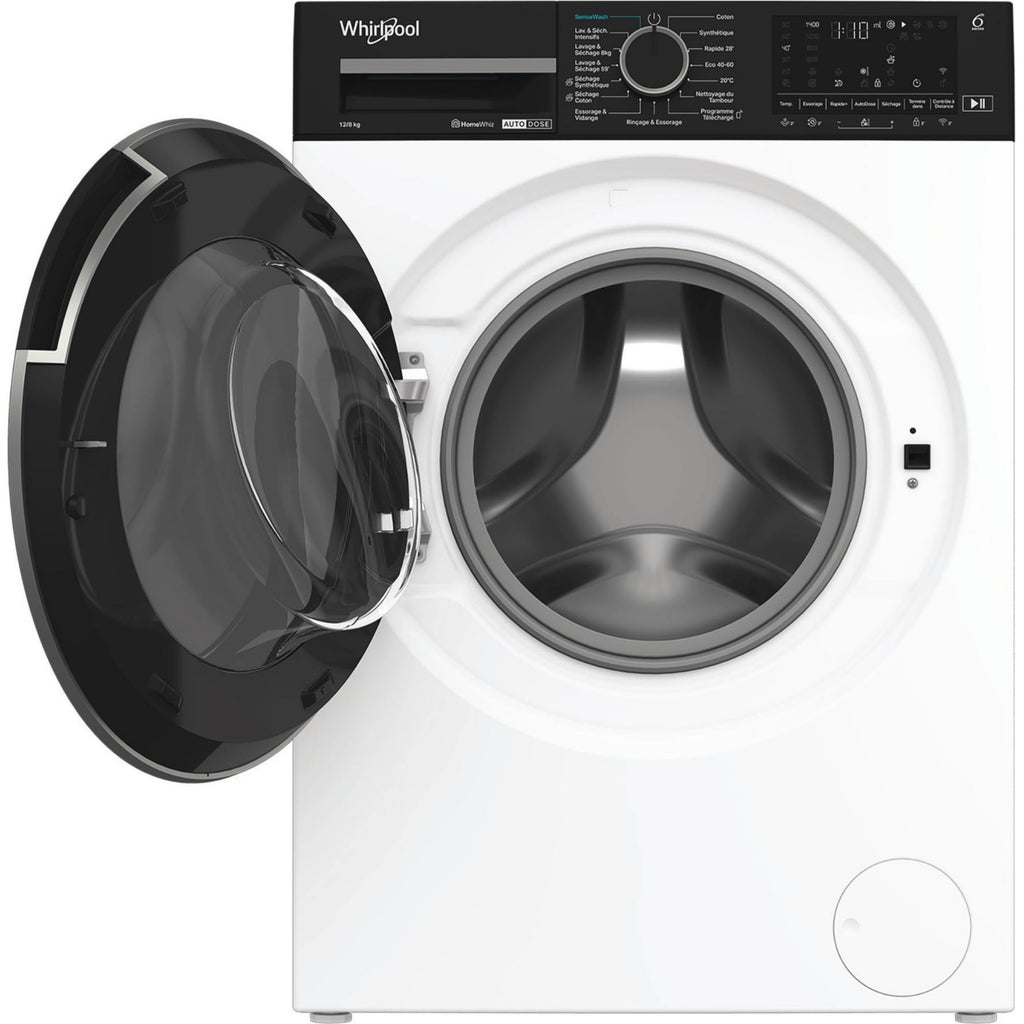 Lave linge séchant hublot WHIRLPOOL WPD2836WADSFR - 12/8 kg - 1400 tr/min - Classe D - Moteur induction