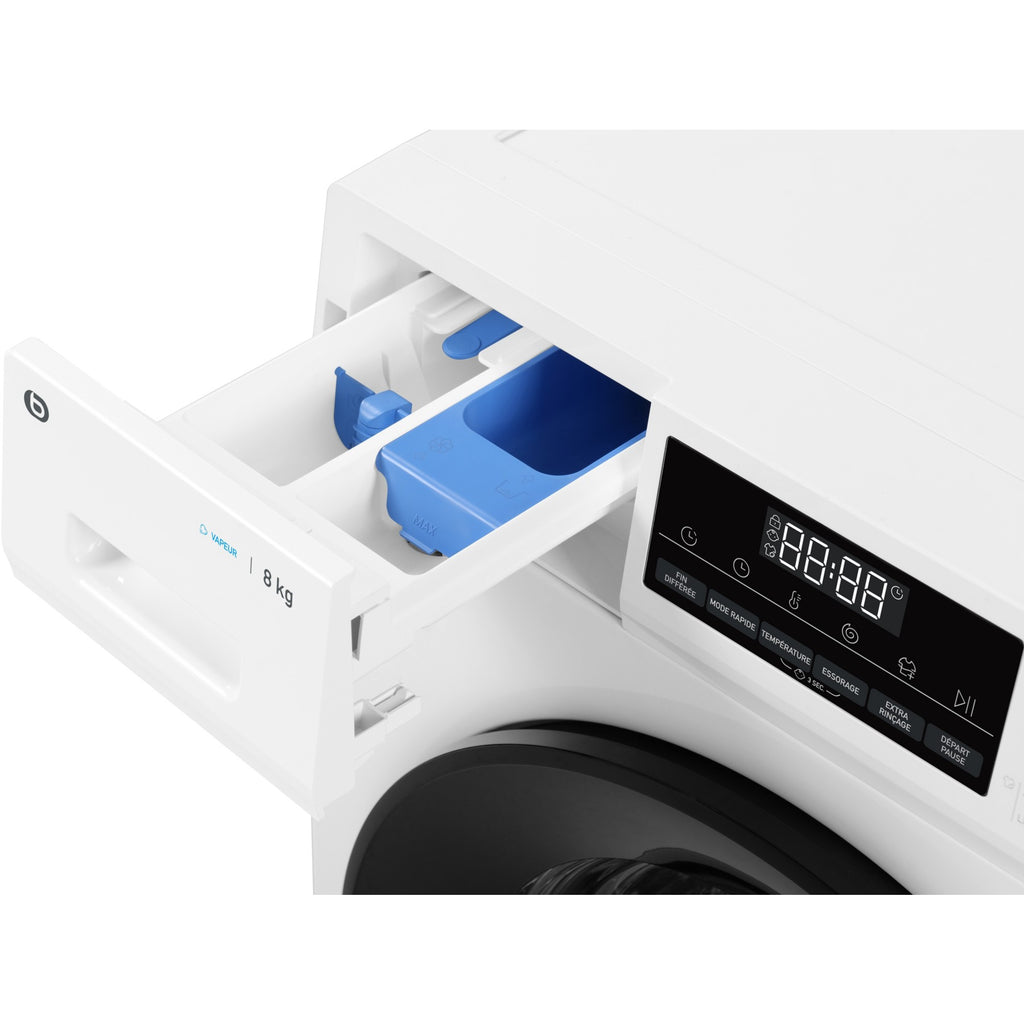 Lave linge hublot ESSENTIELB ELF814-5b - 8 kg - 1400 tr/min - Classe A - Moteur induction