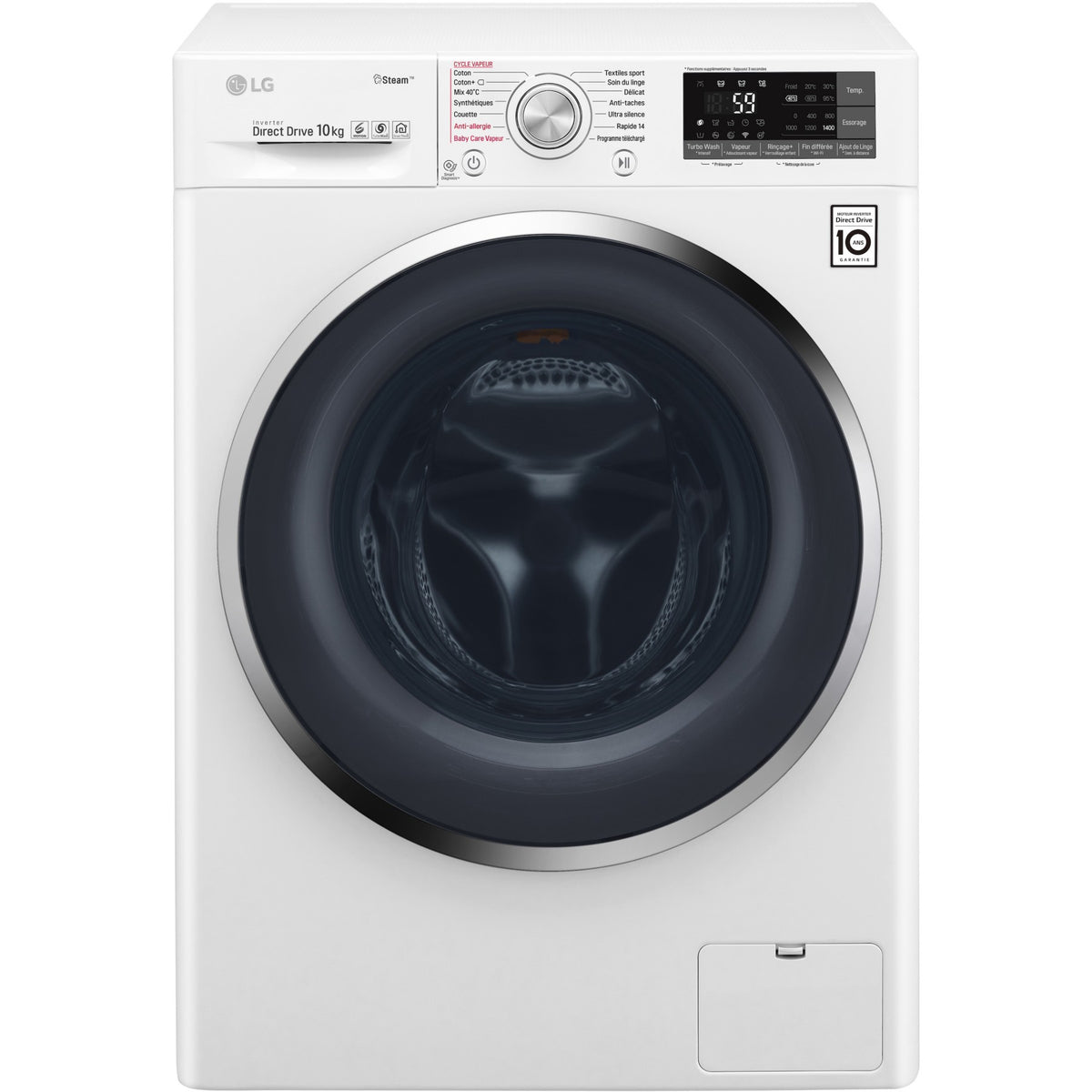 Lave linge hublot LG F14J82WHST Reconditionné