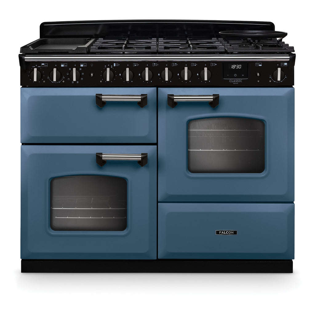 Piano de cuisson mixte FALCON NGC TAB MIX 110 CM ROCHE BLEUE CHROME