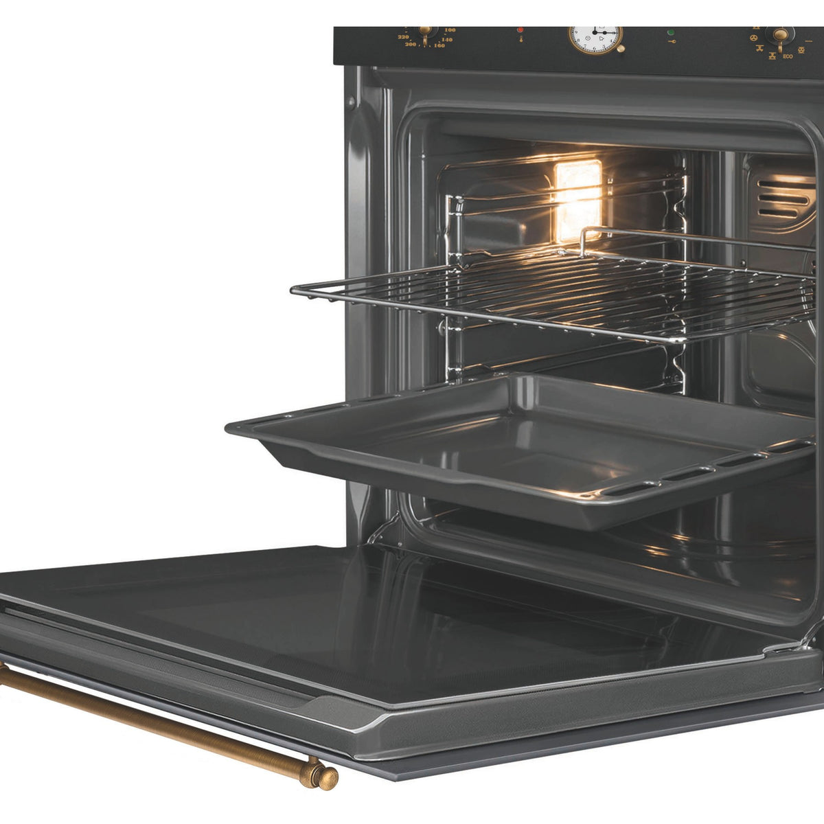 Four encastrable SMEG SFP68C1TAO - Pyrolyse - Chaleur tournante - Porte froide - Rails télescopiques