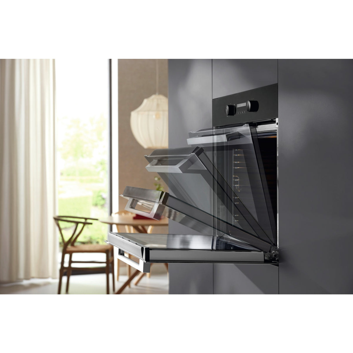 Four encastrable MIELE H 2861 BP IN - Pyrolyse - Chaleur pulsée - Porte froide - Rails télescopiques