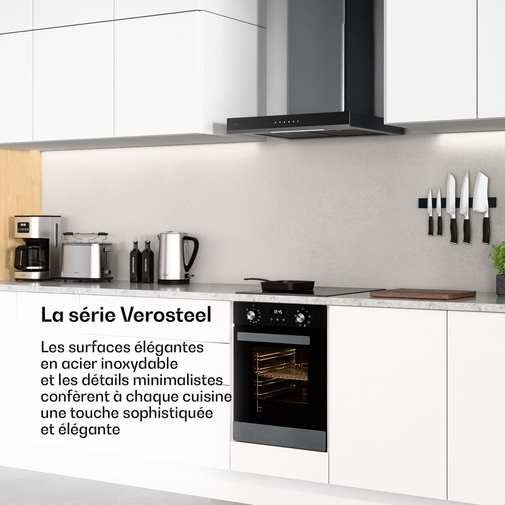 Four encastrable KLARSTEIN Verosteel encastrable 45cm 49L 2000W