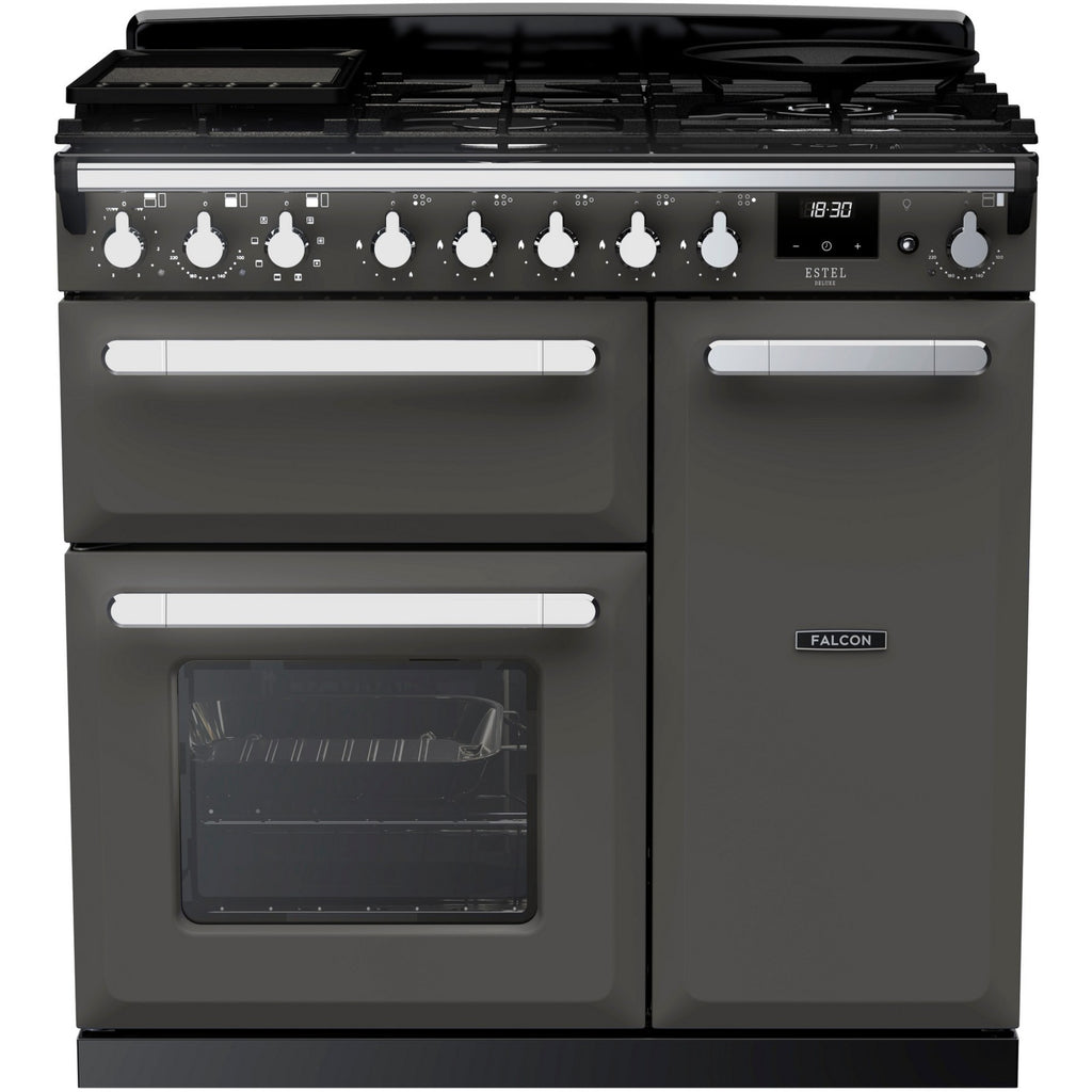 Piano de cuisson gaz FALCON ESTEL DELUXE TAB GAZ 90 CM ARDOISE CHROM