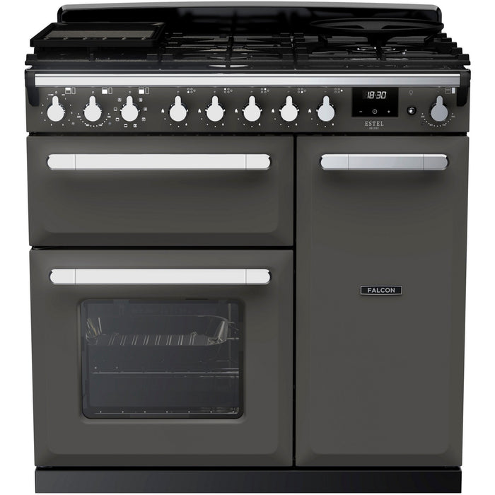 Piano de cuisson gaz FALCON ESTEL DELUXE TAB GAZ 90 CM ARDOISE CHROM