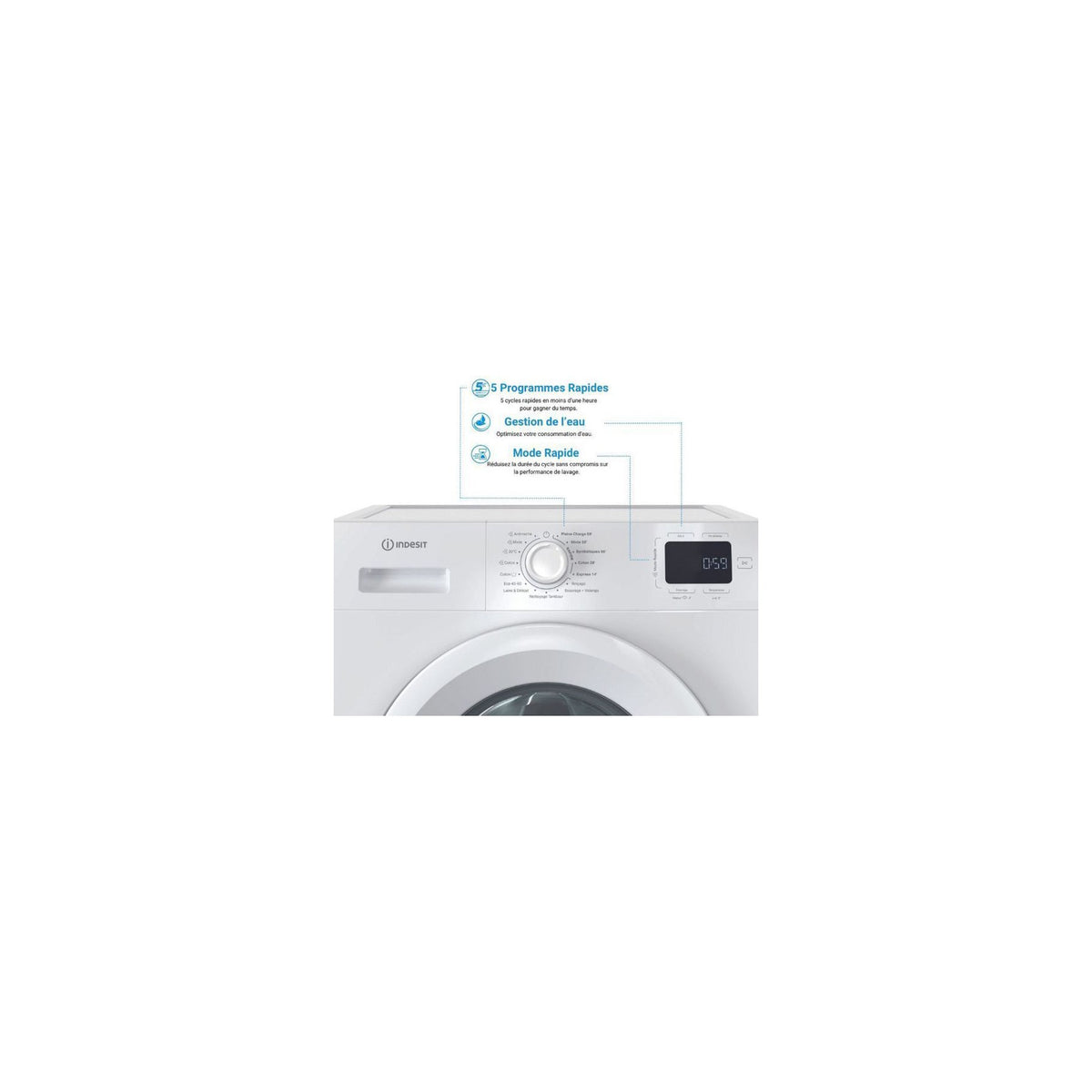 Lave linge hublot INDESIT IND1728689374061