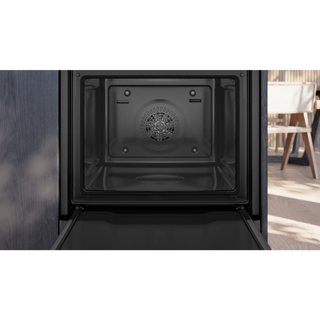 Four encastrable SIEMENS HB578HBS7 - Pyrolyse - Chaleur pulsée - Porte froide - iQ500 - Rails Télescopiques