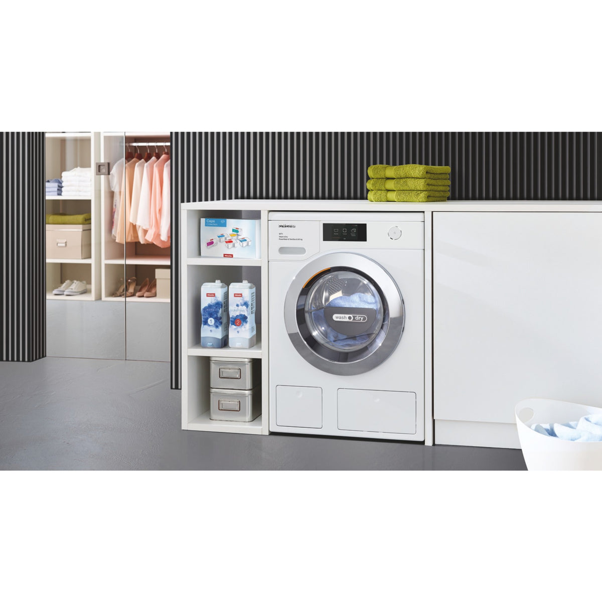 Lave linge séchant hublot MIELE WTR 860 WPM - 8/5 kg - 1600 tr/min - Dosage automatique - Connecté