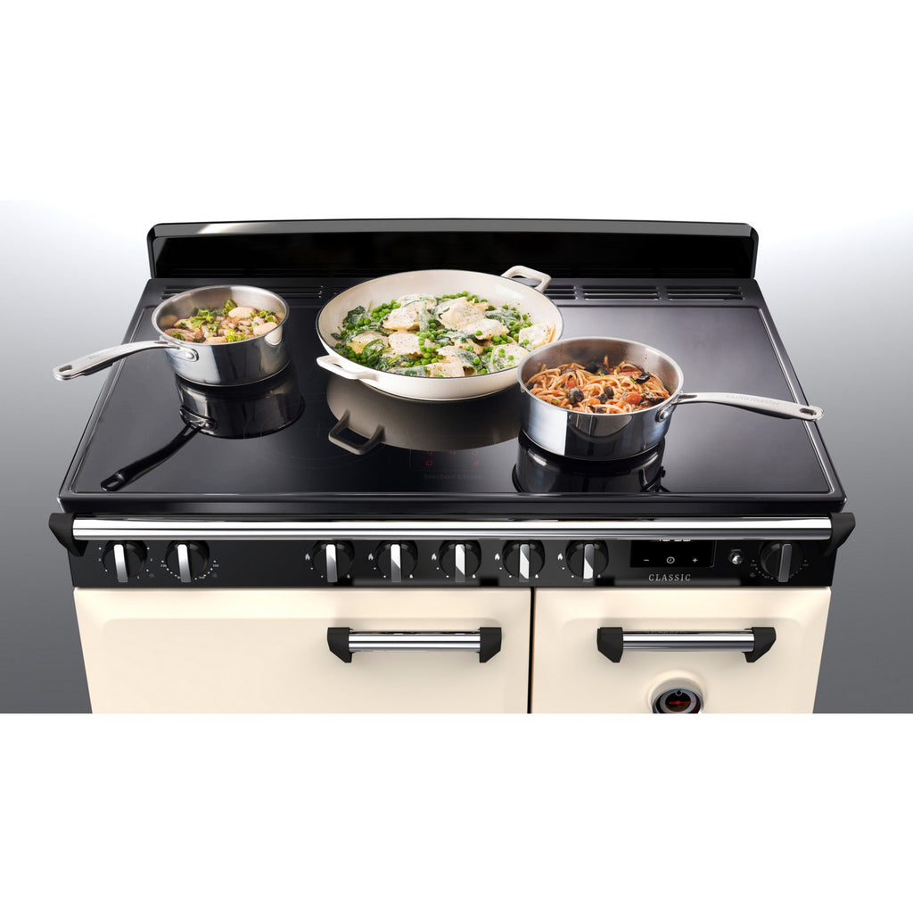 Piano de cuisson induction FALCON NGC TAB IND 90 CM CREME PASTEL CHROME