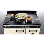 Piano de cuisson induction FALCON NGC TAB IND 90 CM CREME PASTEL CHROME