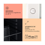 Mini réfrigérateur KLARSTEIN PopLife 48 0-10°C design rétro Beige