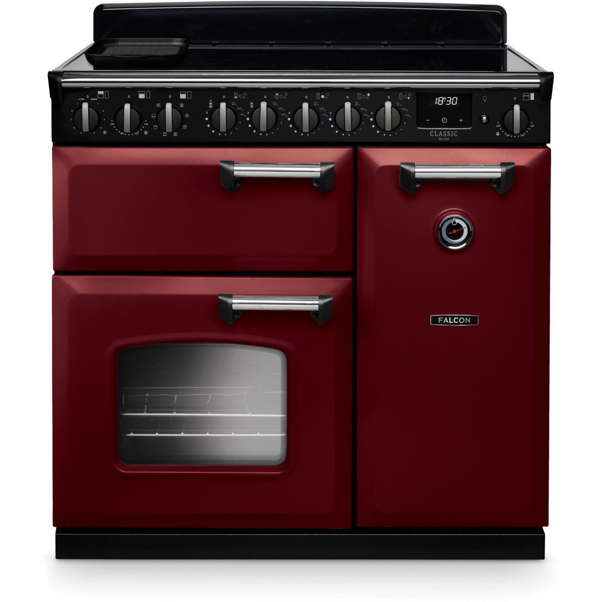 Piano de cuisson induction FALCON NGC TAB IND 90 CM BORDEAUX CHROME