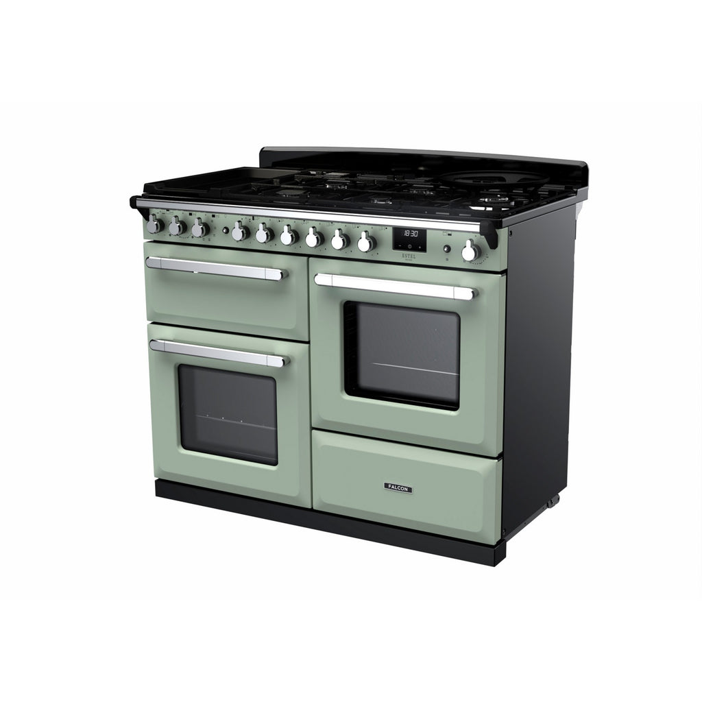 Piano de cuisson mixte FALCON ESTEL DELUXE OC TAB MIX 110 CM VERT PAST