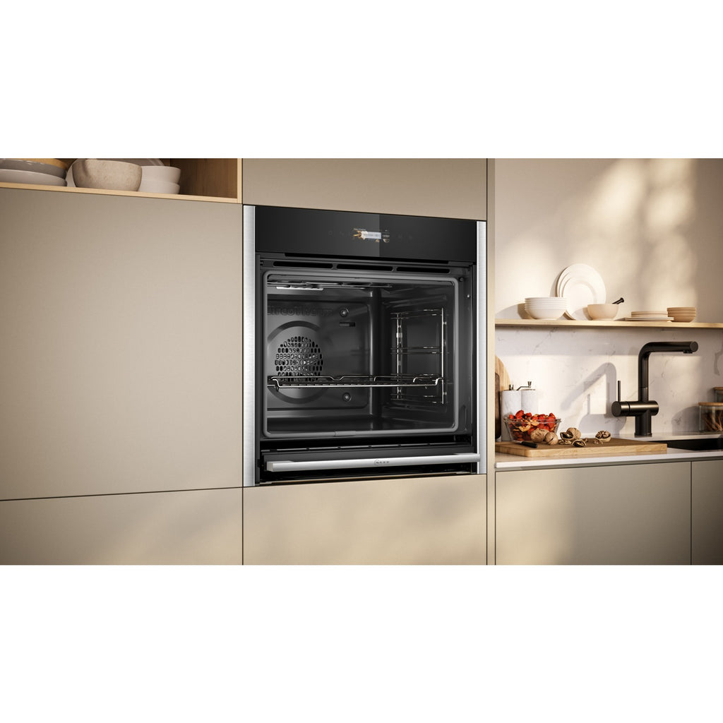 Four encastrable NEFF B54CR71N3 - Pyrolyse - Hydrolyse - Chaleur pulsée - Porte froide