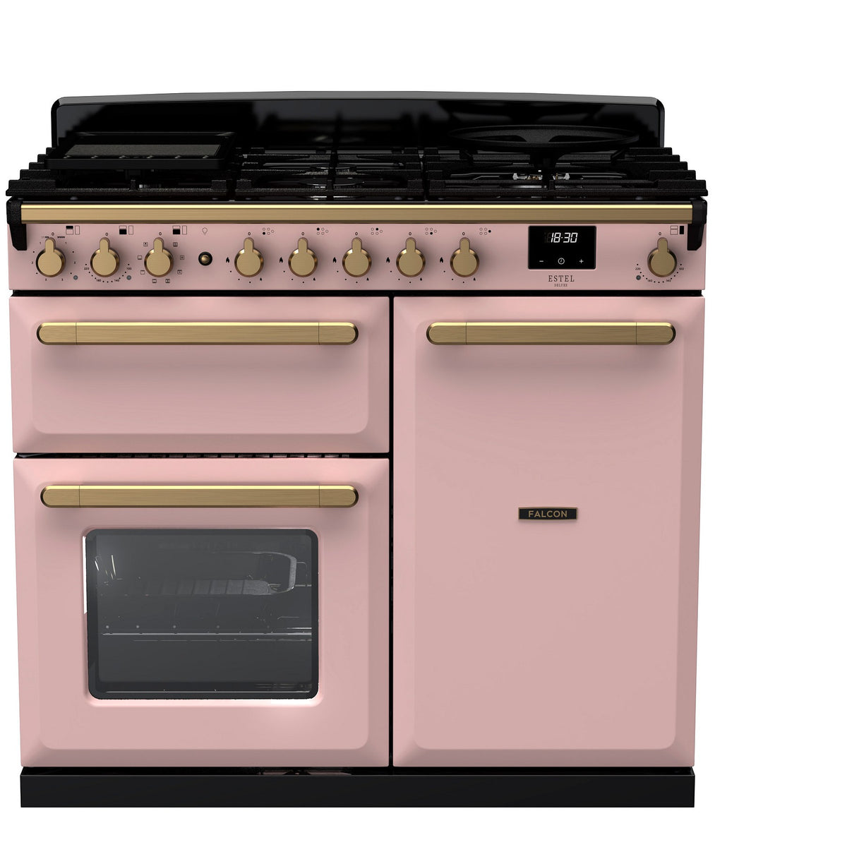Piano de cuisson gaz FALCON ESTEL DELUXE TAB GAZ 100 CM ROSE PASTEL