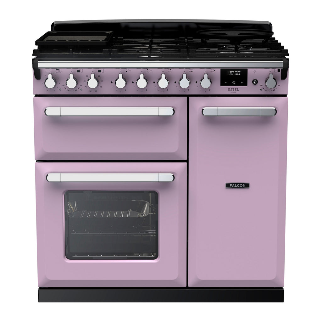 Piano de cuisson gaz FALCON ESTEL DELUXE TAB GAZ 90 CM PARME CHROME