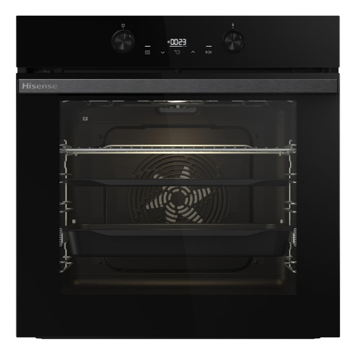 Four encastrable HISENSE BI64223EPBG - Pyrolyse - Chaleur pulsée - Rails télescopiques - Mode Pizza 300°C - Air Fry