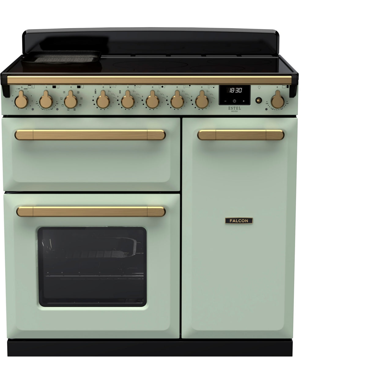 Piano de cuisson induction FALCON ESTEL DELUXE TAB IND 90 CM VERT PASTEL L
