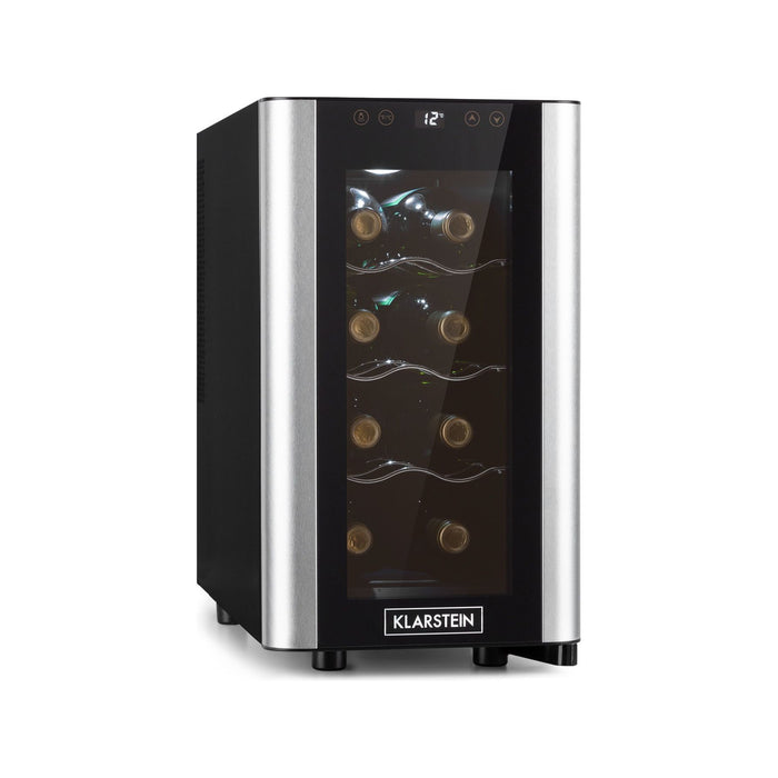 Cave à vin de service KLARSTEIN Reserva 8 Slim Uno - Inox Reconditionné