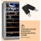 Cave à vin de service KLARSTEIN Vinamour 26 Uno 26 bouteilles 88L inox