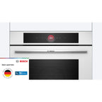 Four encastrable BOSCH HBG7741W1 - Hydrolyse - Pyrolyse - Chaleur pulsée - Rails télescopiques - Série 8 - Air Fry - Wifi