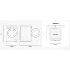 Lave linge compact SAMSUNG WW80FG3M05AW - 8 kg - 1400 tr/min - Classe A - Moteur induction