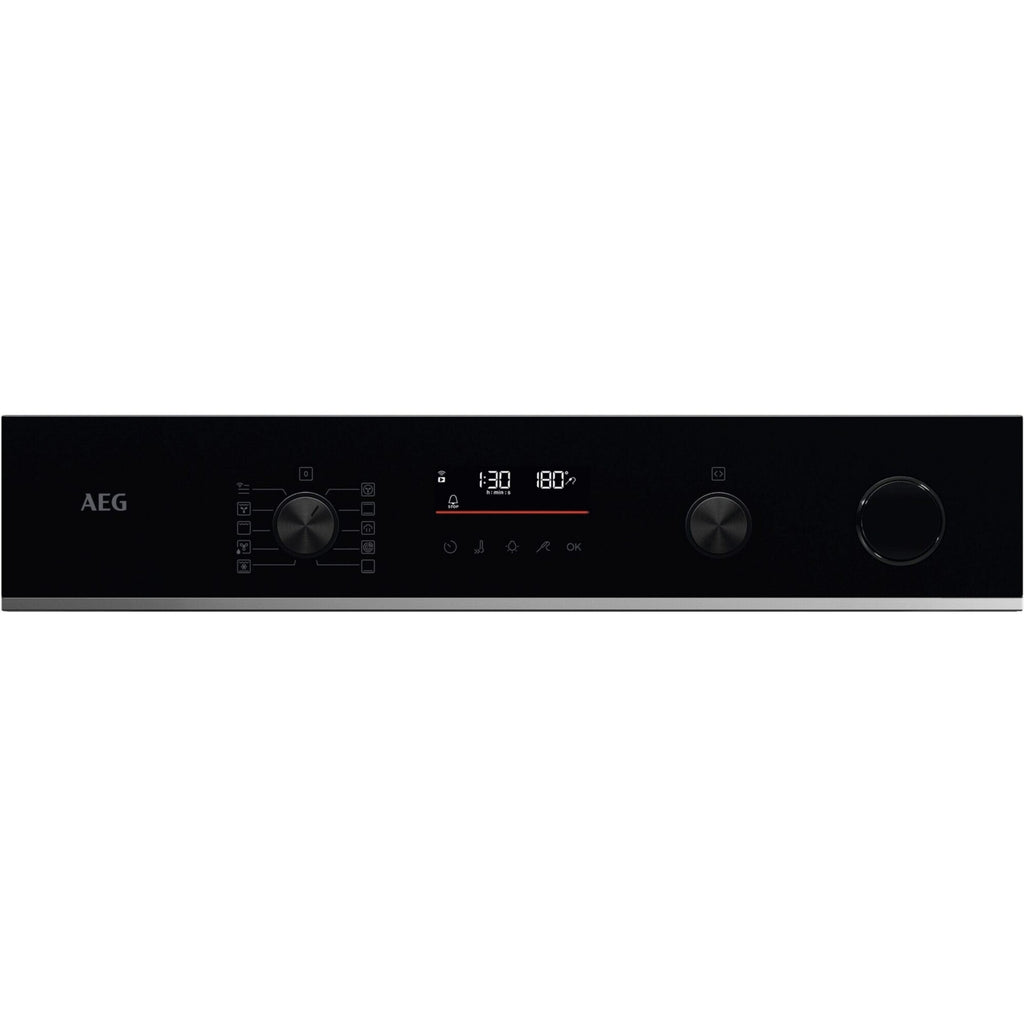 Four encastrable AEG TR6PB511SB - Pyrolyse - Chaleur pulsée - Vapeur - Porte froide - Rails télescopiques