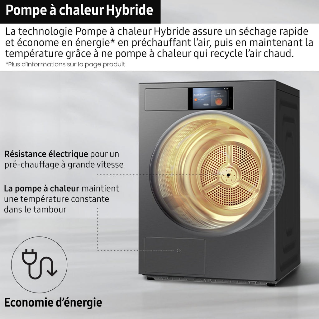 Sèche linge pompe à chaleur SAMSUNG DV90F09F4S