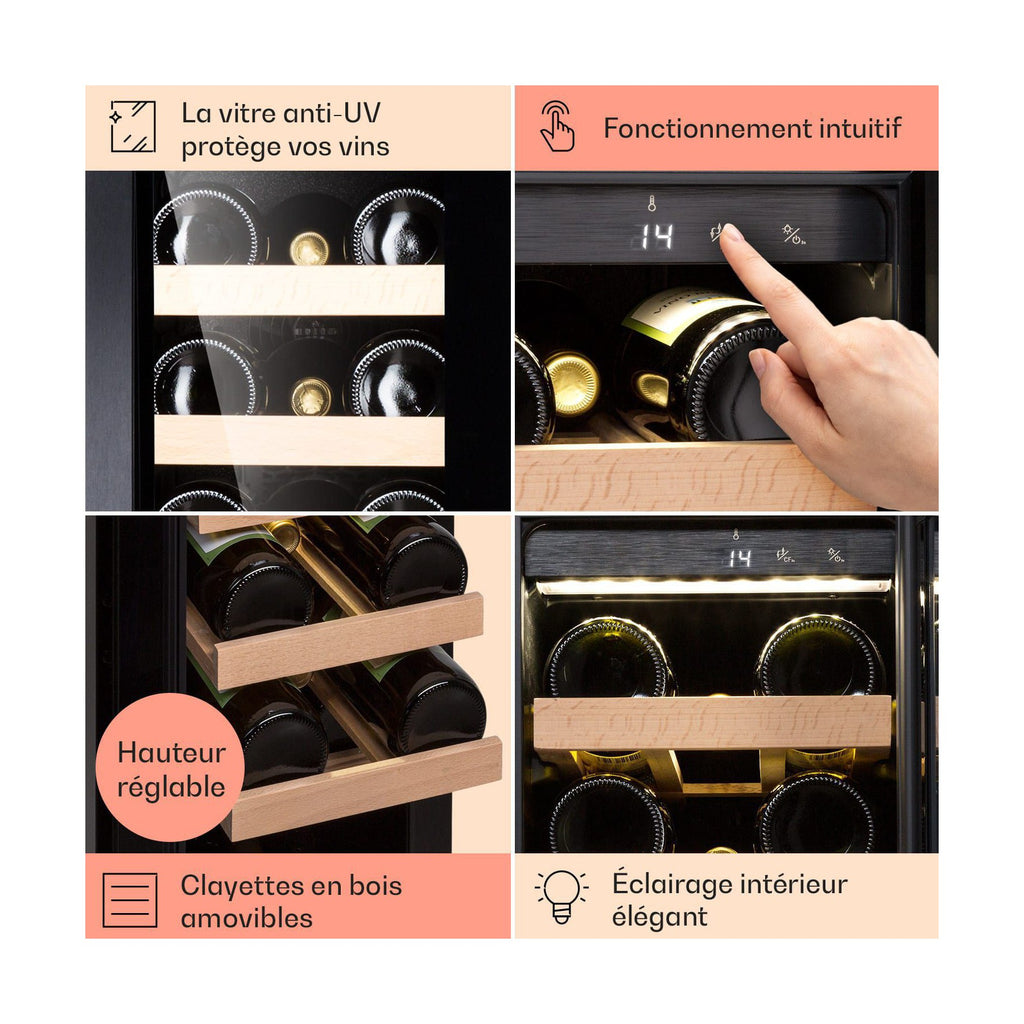 Cave à vin de service KLARSTEIN Vinovilla Smart - Noir
