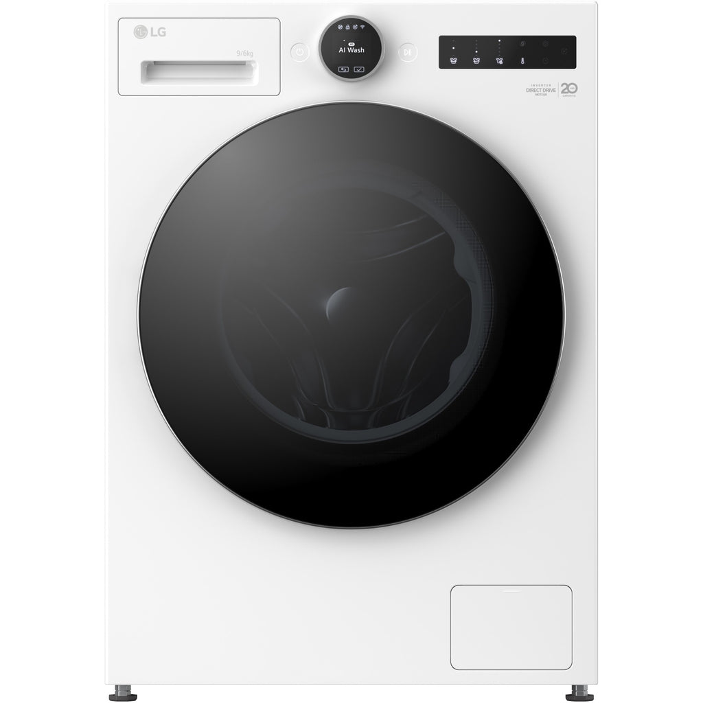 Lave linge séchant hublot LG F964X71WSTA - 9/6 kg - 1400 tr/min - Classe D - Moteur direct drive - Dosage automatique - Connecté