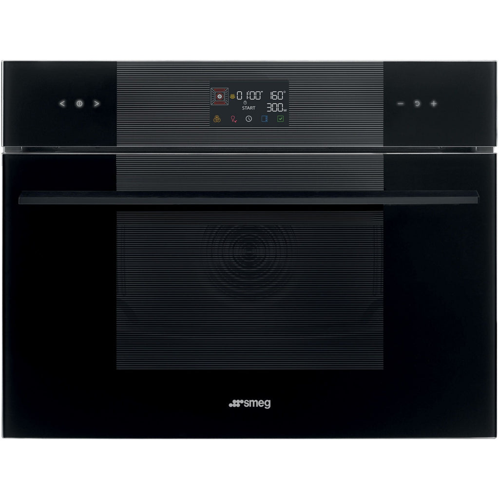 Four micro onde combiné SMEG SO4102M1B3 - Combiné micro-ondes - Hydrolyse - Écran tactile
