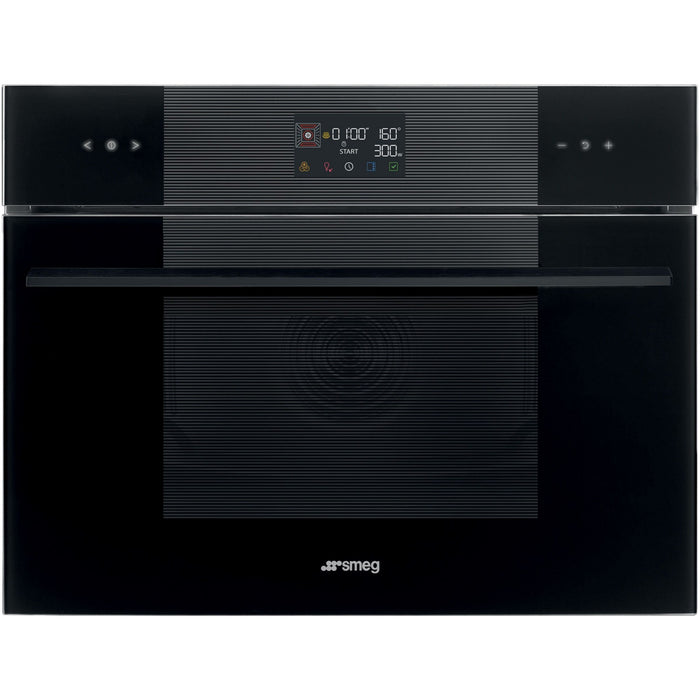 Four micro onde combiné SMEG SO4102M1B3 - Combiné micro-ondes - Hydrolyse - Écran tactile