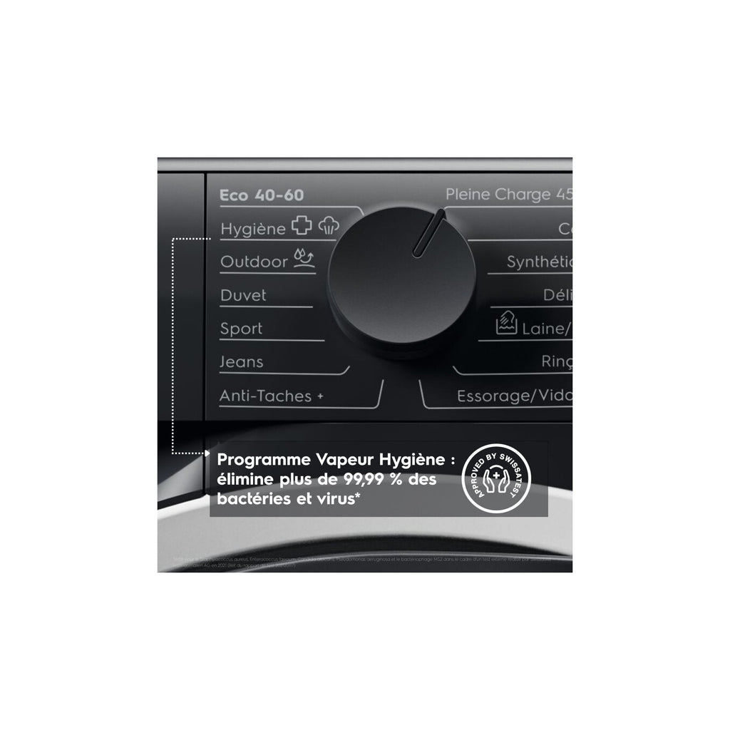 Lave linge hublot ELECTROLUX EW6EE1041AB - 10,5 kg - 1400 tr/min - Classe A - Moteur induction