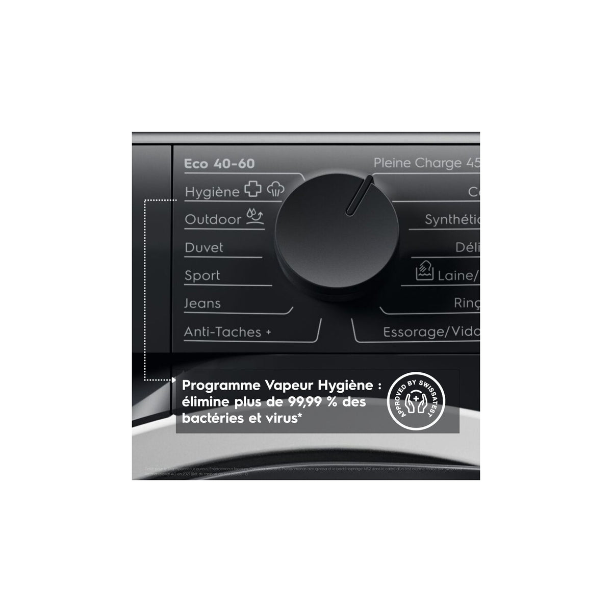 Lave linge hublot ELECTROLUX EW6EE1041AB - 10,5 kg - 1400 tr/min - Classe A - Moteur induction