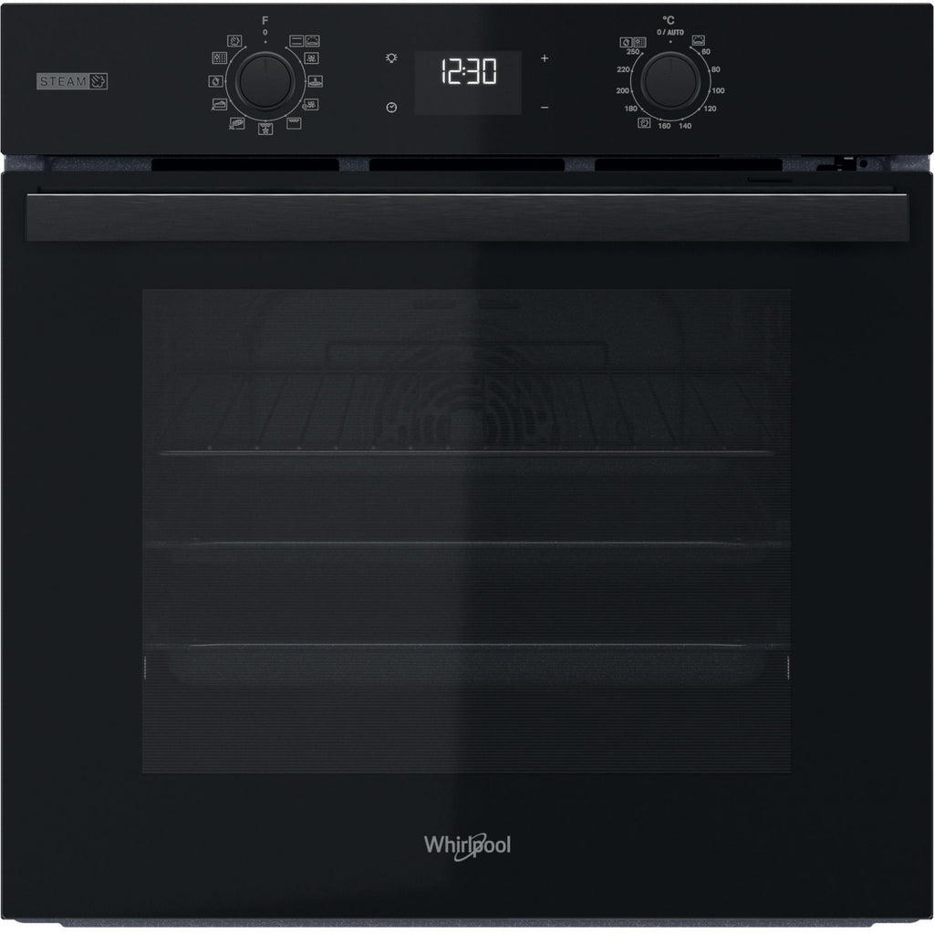 Four encastrable WHIRLPOOL OMSR58RU0B - Pyrolyse - Chaleur pulsée - Porte froide - noir Matt