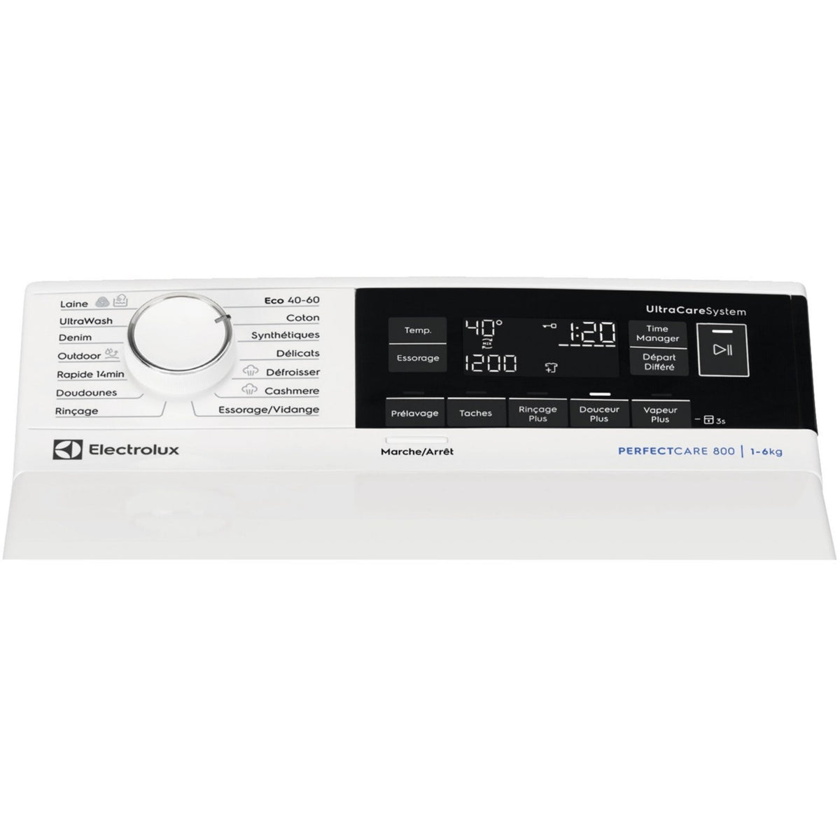 Lave linge top ELECTROLUX EW8T3653BA - 6 kg - 1451 tr/min - Classe A - Moteur induction