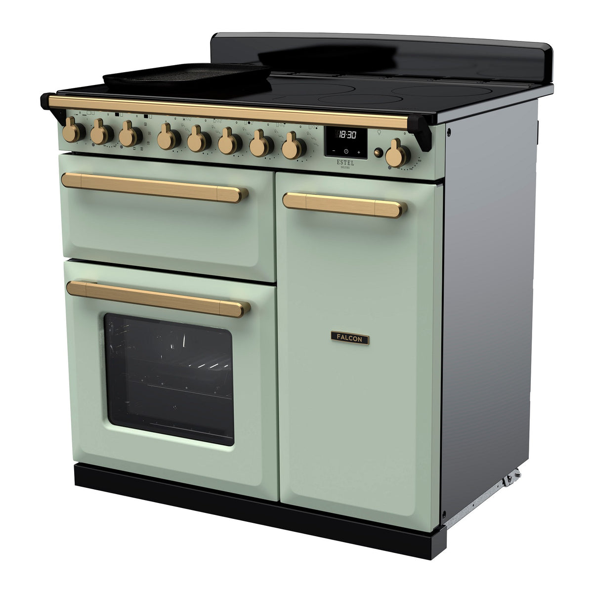 Piano de cuisson induction FALCON ESTEL DELUXE TAB IND 90 CM VERT PASTEL L