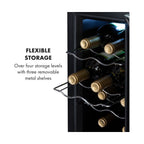 Cave à vin de service KLARSTEIN Reserva 8 Slim Uno - Inox Reconditionné