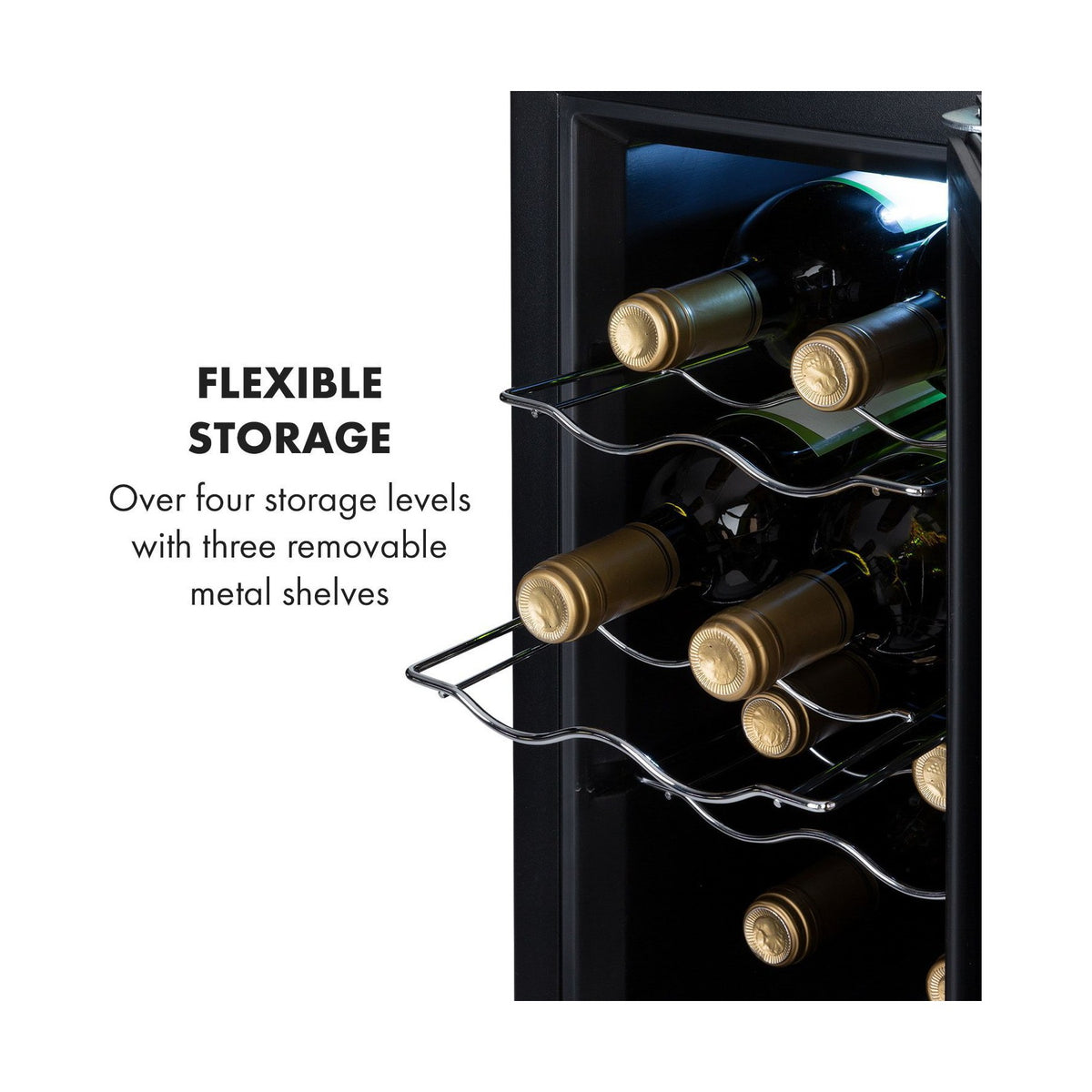 Cave à vin de service KLARSTEIN Reserva 8 Slim Uno - Inox Reconditionné