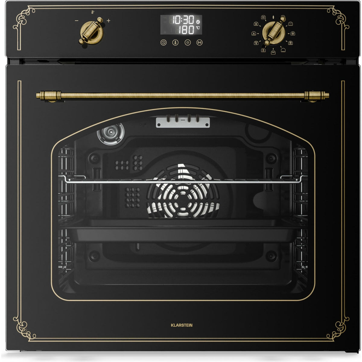 Four encastrable KLARSTEIN 60 cm pyrolyse 3150W 76L Noir Victoria