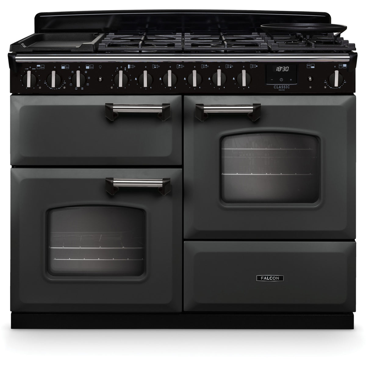 Piano de cuisson mixte FALCON NGC TAB MIX 110 CM ARDOISE CHROME
