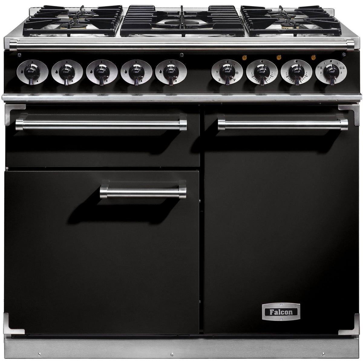 Piano de cuisson gaz FALCON Semi Pro DELUXE 100 NOIR CHROME